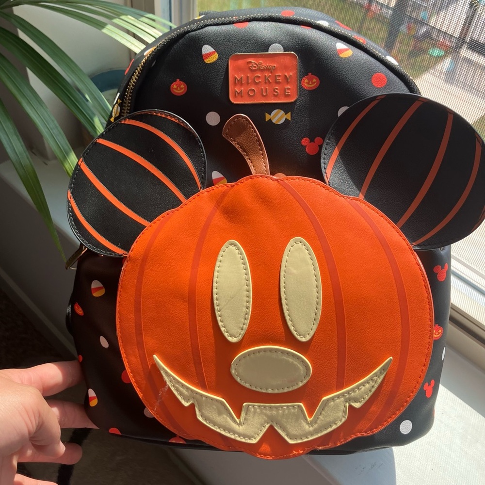 Disney Mickey Mouse Pumpkin Backpack - Halloween Costume Accessories #costume